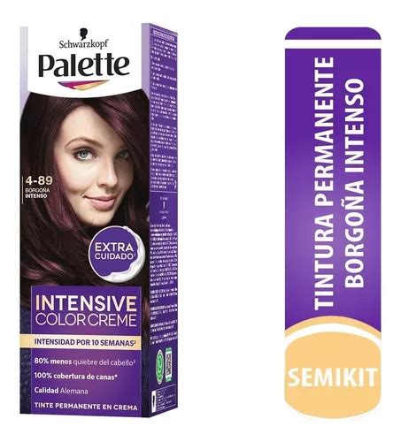 Tinte Cabello Palette Color Creme Perma mL Tono 4 89 borgoña intenso