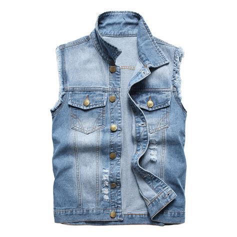 vest jean jacket men 5