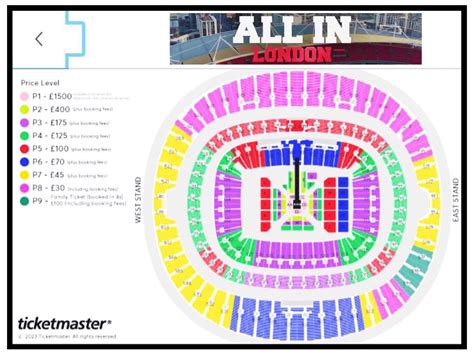 D Couvrez Les Prix Et Le Plan Du Stade Pour Aew All In Au Wembley