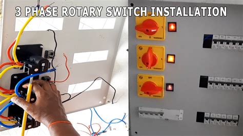 3 Phase Connection Selector Rotary Switch Installation Detailed Video Youtube