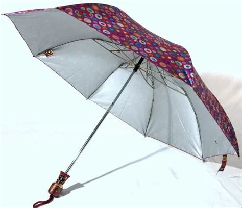 Polyester X Two Fold Manual Print Silver Umbrella At Rs Piece In