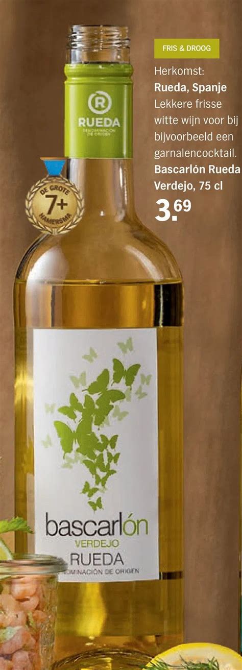 Bascarlón verdejo rueda aanbieding bij Albert Heijn