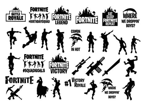 Fornite Design Bundle Svg Png Dxf Etsy