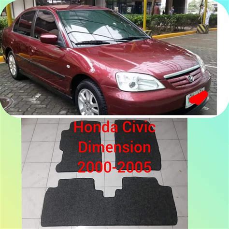 Honda Civic Dimension Nomad Custom Car Mat With Piping 2000 2005 Civic