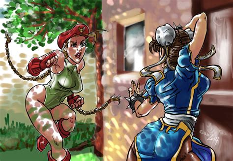 Chun li vs Cammy by psicoero on DeviantArt