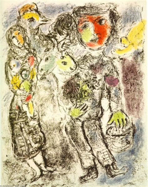 Reproductions De Qualité Musée Quelques paysans 1967 de Marc Chagall