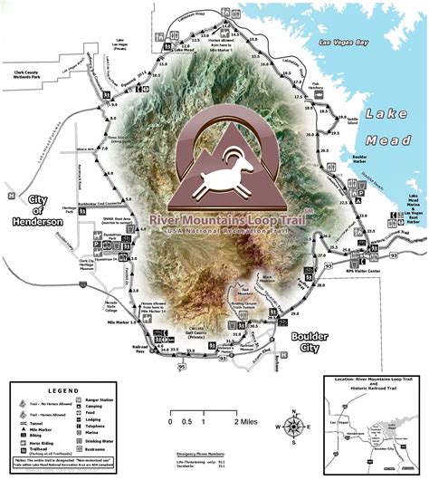 River Mountain Loop Trail Map - Aurie Shaylyn