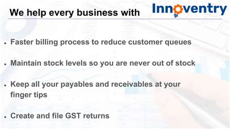 Innoventry Billing And Inventory Mgmt PPT