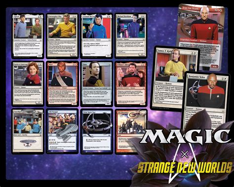 The Strange New Worlds Deck Star Trek Magic Trading Cards Complete