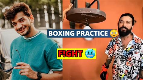 Uk 07 Rider Challenge To Munawar Faruqui For Boxing Match And Uk07 Rider Boxing Practice Youtube