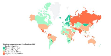 Les Pays Les Plus Et Les Moins S Rs Pour Voyager