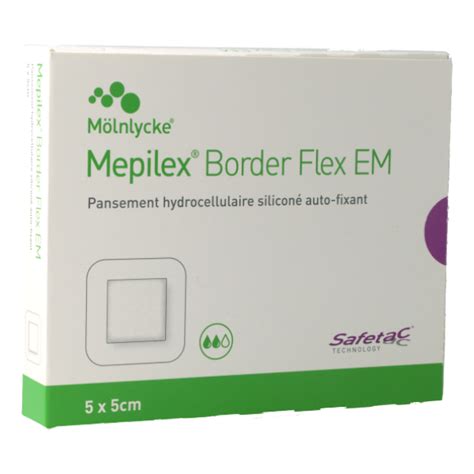 Mepilex Border Flex Em X Cm X Pansement Hydrocellulaire Auto Fixant