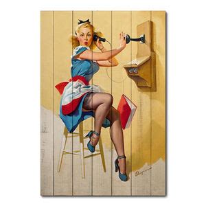 Placa Decorativa Mulher Pin Up Plmk Leroy Merlin