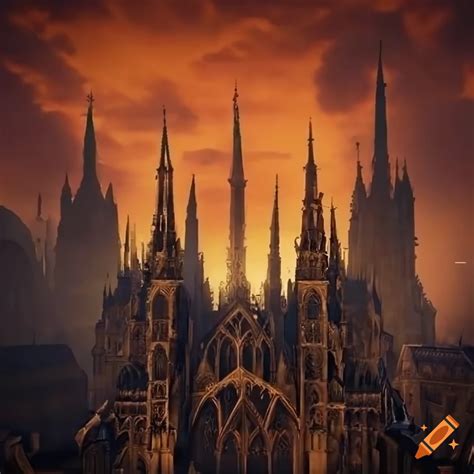 Anor Londo Dark Souls Orange Horizon Bronze Gold Bright Gold