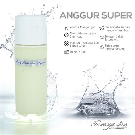 Jual Hb Super Anggur Body Whitening Malam Anggur Lotion Malam Super