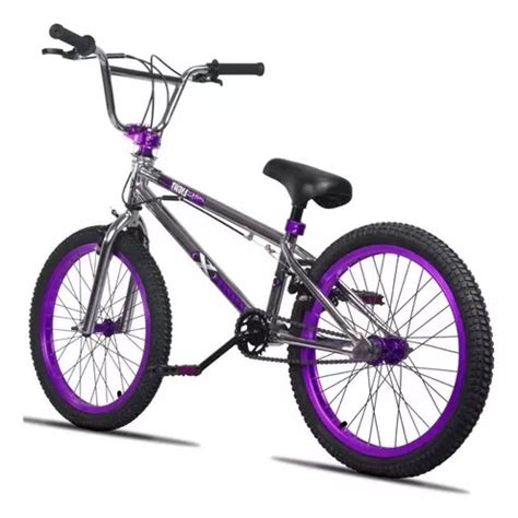 Bicicleta Bmx Pro X Free Light Aro 20 Cor CROMADA ROXA Tamanho Do