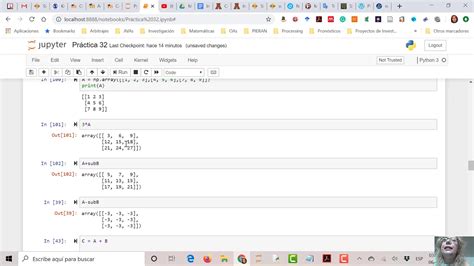 Ejercicios Con Matrices En Python Youtube