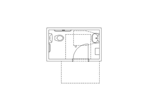 Disabled Toilet Room – Plan – Free CAD Blocks in DWG file format