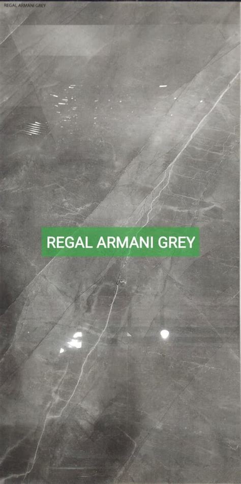 Vitrified Glossy Bonza Agilis Gvt Pgvt Tiles Regal Armani Grey Size