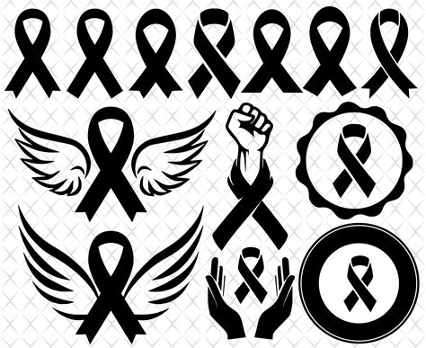 Cancer ribbon svg Cancer ribbon svg bundle Cancer ribbon svg | Etsy