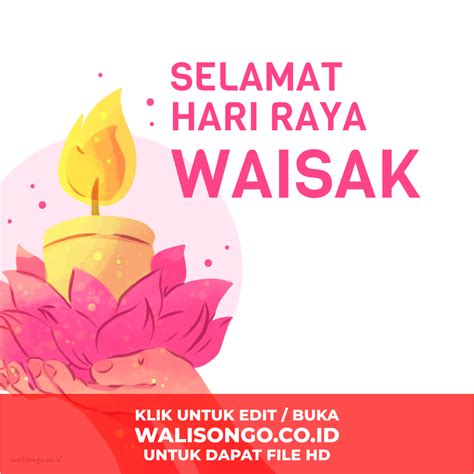 42 Selamat Hari Raya Kartu Ucapan Waisak 2020 Chika Ciku