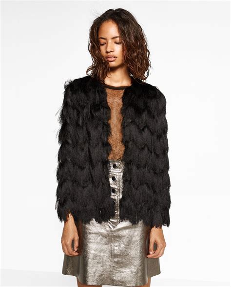 Fringed Jacket Jackets Outerwear Woman Sale Zara United States