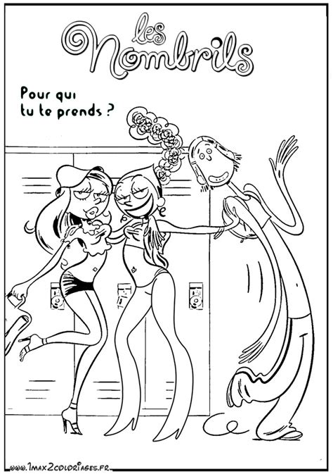 Coloriage Les Nombrils Bd Pour Qui Tu Te Prends A Imprimer En Ligne