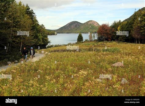 Jordan Pond Acadia National Park Maine Stock Photo Alamy