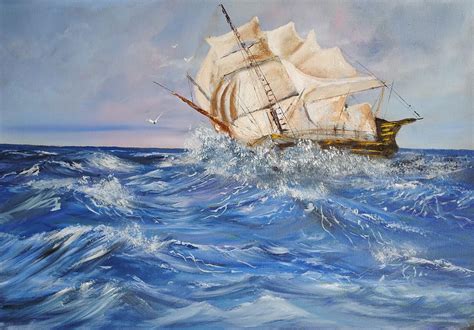 Spanish Galleon Painting at PaintingValley.com | Explore collection of ...