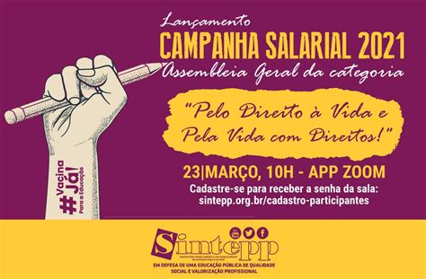 Campanha Salarial Pelo Direito Vida E Pela Vida Direitos