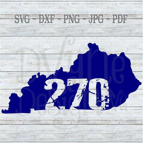 Kentucky Svg Ky 270 Digital Cut File Kentucky Svg 270 Area Code Svg