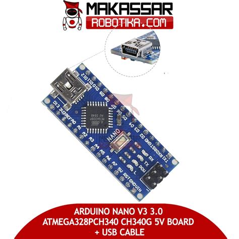 Arduino Nano V Atmega P Ch Ch G V Board Usb Cable