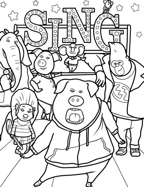 Coloriage Tous En Scene - Coloriage Tous en Scène gratuit à imprimer