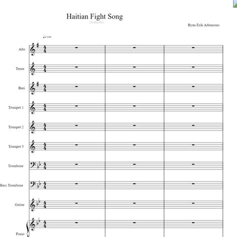 Haitian Fight Song Sheet Music By Charles Mingus For Jazz Ensemble