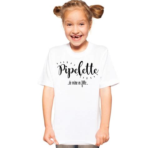 T Shirt Pipelette De M Re En Fille Mayooo T Shirts Et Accesoires