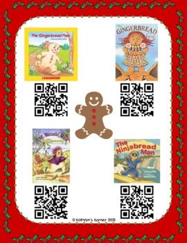 Gingerbread Stories QR Read Alouds (Listening Center) by Kathryn's Korner