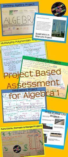 High school math: Discover 100 Project-Based Assessment ideas on this ...