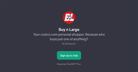 Buy n Large And 46 Other AI Tools For Shopping assistance