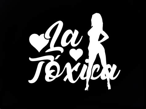 LA TOXICA Vinyl Sticker Choose Color And Size Decal Etsy