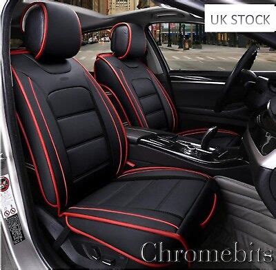 Deluxe Black Pu Leather Front Seat Covers Cushion For Nissan Qashqai