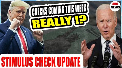 CHECKS COMING THIS WEEK REALLY STIMULUS CHECK UPDATE JUL 27