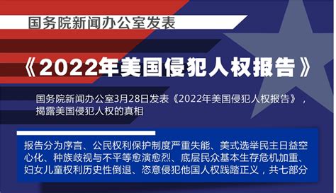 国务院新闻办公室发表《2022年美国侵犯人权报告》