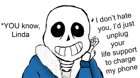 Sans Just Roasted Linda Undertale Animation And Pta Comic Dub