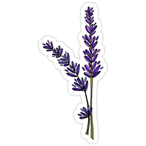 Lavender Stickers By Alyssa Duckworth Redbubble