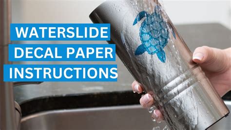 How To Use Waterslide Decal Paper Infographic Instructions Royal