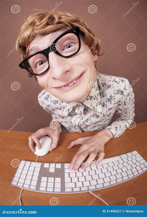 Funny Office Worker Royalty Free Stock Photography - Image: 21496227