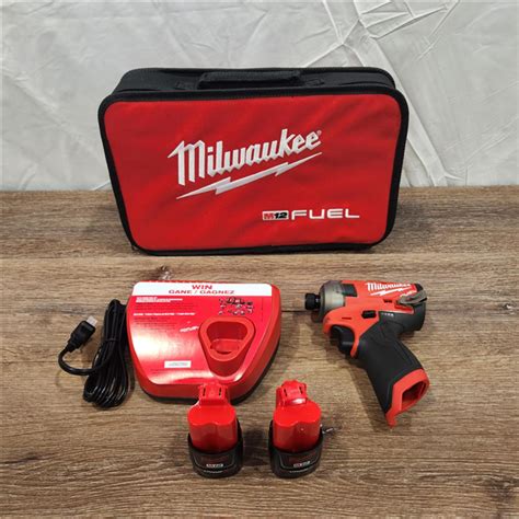 AS IS Milwaukee M12 1 4 12V Brushless Hex Impact Driver Kit 2551 22