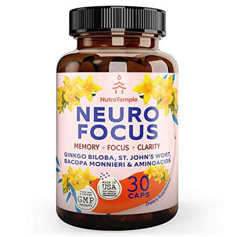 Brain Booster Supplement Fast Absorption Nootropics For Focus Memory Clarity Energy Stress