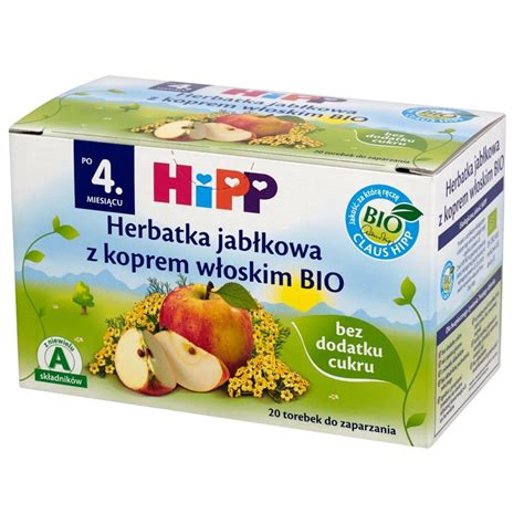 HiPP BIO Herbatka jabłkowa z koprem włoskim po 4 miesiącu 30 g 20