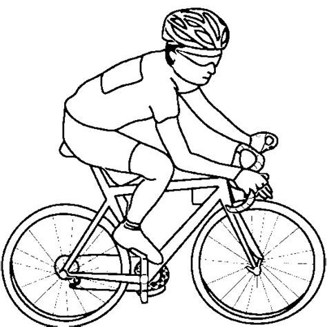 Coloriage Cycliste Coureur Dessiner Dessin Cyclisme Colorier Imprimer